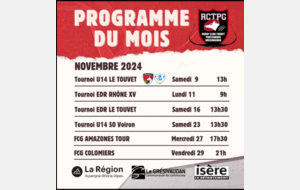 PROGRAMME DU MOIS ❤️🖤