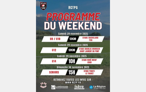 Programme du week-end 